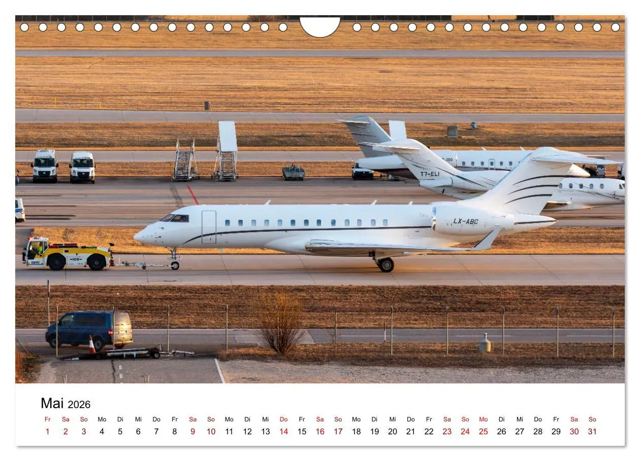 Bild: 9783457309216 | Die Welt der Privatjets (Wandkalender 2026 DIN A4 quer), CALVENDO...